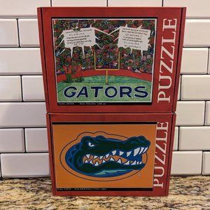 Brand New - 2 Custom UF Florida Gators Jigsaw Puzzles